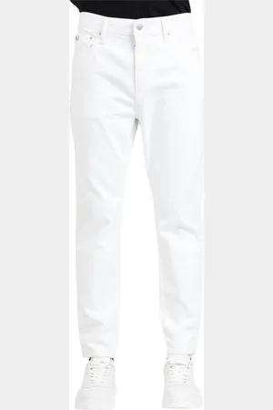 Calvin Klein Jeansy, Mężczyzna, Biały, W29 L32, Denim, Slim-fit Jeansy