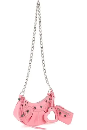 Balenciaga Torebki, Kobieta, Różowy, ONE SIZE, Len, Różowa Torba na Ramię Stylowy Dodatek