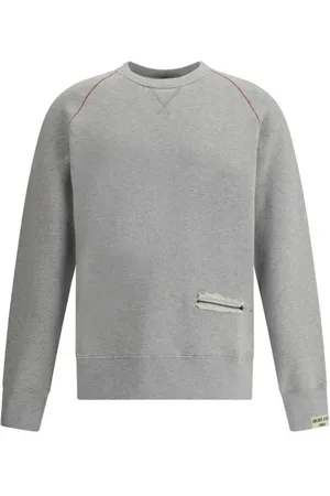 Golden Goose Bluzy, Mężczyzna, Szary, L, Bawełniany sweter z kieszenią na zamek