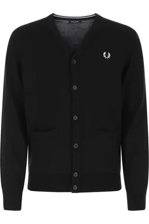 Fred Perry Swetry, Mężczyzna, Czarny, S, Stylowa Kolekcja Dzianin