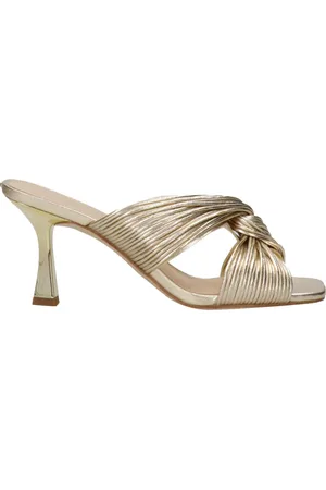 Michael Kors Buty, Kobieta, Żółty, 39 EU, Metallic Finish Slip-On Sandały