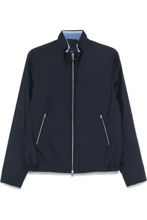 Paul & Shark Kurtki, Mężczyzna, Niebieski, 2XL, Kurtka Bomber z poliestru i zamkiem