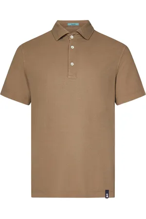 DRUMOHR Koszulki, Mężczyzna, brązowy, 2XL, Polo w kolorze orzechowym z patką z przodu