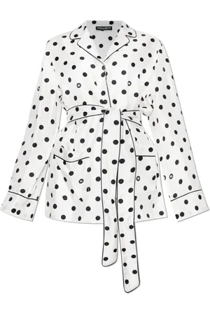 Dolce & Gabbana Bluzki, Kobieta, Biały, S, Jedwabna koszula