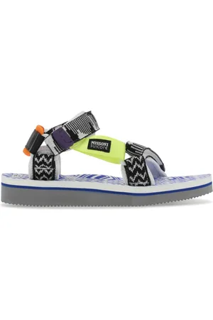 SUICOKE Buty, Kobieta, Szary, 40 EU, Wielokolorowe Sandały Depassali z Materiału