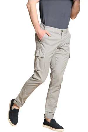 Masons Spodnie, Mężczyzna, Niebieski, 4XL, Bawełna, Spodnie Cargo z Bawełny Pima Regular Fit