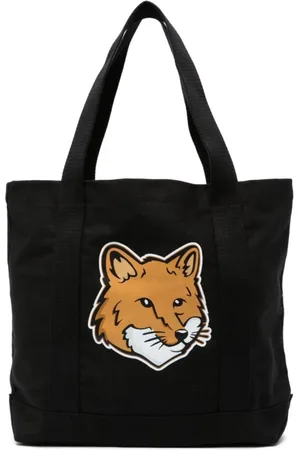 Maison Kitsuné Torebki, Kobieta, Czarny, ONE SIZE, Czarne torby dla stylowego wyglądu