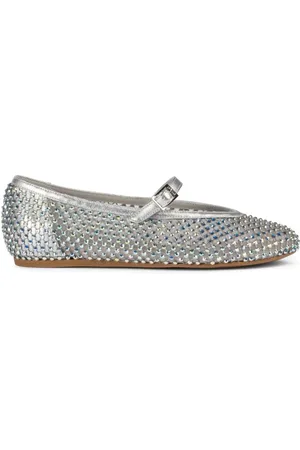 LE SILLA Buty, Kobieta, Szary, 38 1/2 EU, Nylon, Srebrne Kryształowe PVC Nylonowe Skórzane Sandały