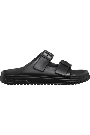 Armani Exchange Buty, Mężczyzna, Czarny, 39 1/2 EU, Len, Regulowane sandały z klamrą, jednokolorowe