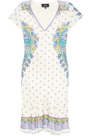 Etro Sukienki, Kobieta, Wielobarwność, M, Elegancka Mini Sukienka dla Kobiet