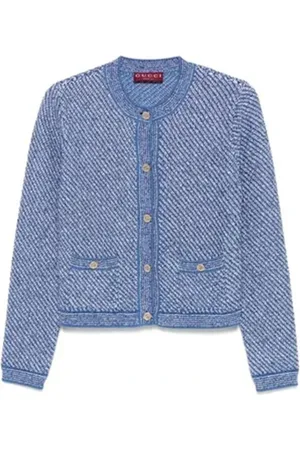 Gucci Swetry, Kobieta, Niebieski, S, Elegancki Sweter dla Kobiet
