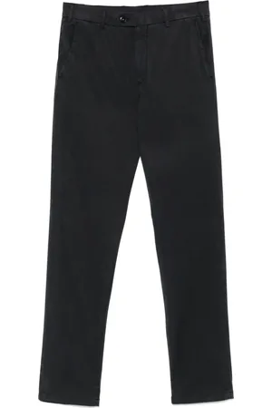 CANALI Spodnie, Mężczyzna, Niebieski, M, Bawełna, Spodnie Regular Fit z Lyocell/Bawełna i Kieszeniami