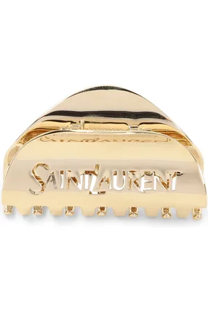 Saint Laurent Akcesoria, Kobieta, Żółty, ONE SIZE, Złoty Klucz Kraba Biżuteria Dodatek