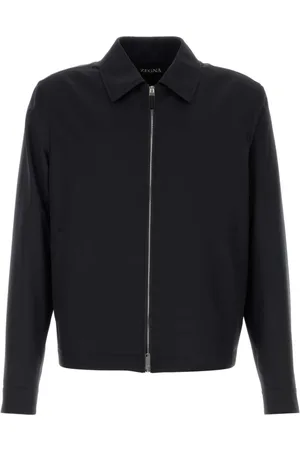 Ermenegildo Zegna Kurtki, Mężczyzna, Niebieski, L, Midnight Polyester Jacket