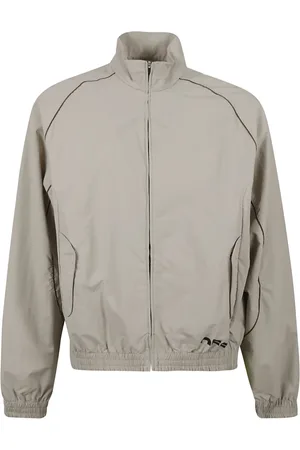 OFF-WHITE Kurtki, Mężczyzna, Szary, XL, Nylon, Szara Sweter Tracktop