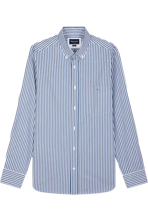 Eden Park Koszule, Mężczyzna, Wielobarwność, 3XL, Koszula w paski z popeliny, elegancka i wygodna