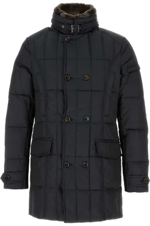 MOORER Kurtki, Mężczyzna, Czarny, S, Kurtka puchowa Slate Polyester