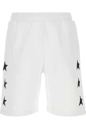 Golden Goose Szorty, Mężczyzna, Biały, L, Białe bawełniane szorty Bermuda