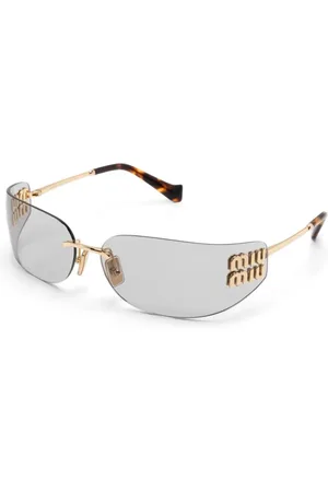 Miu Miu Akcesoria, Kobieta, Żółty, ONE SIZE, MU A51S 5Ak 50K Okulary