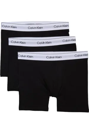 Calvin Klein Bielizna, Mężczyzna, Czarny, M, Bawełna, 3-Pack Bawełniane Boxerki Stretch