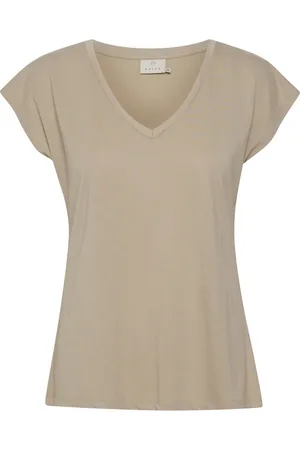 Kaffe Koszulki, Kobieta, Beżowy, S, T-Shirts