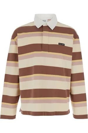 Maison Kitsuné Koszulki, Mężczyzna, Wielobarwność, M, Bawełna, Pikowany Polo z Logo Wielobarwny Bawełna