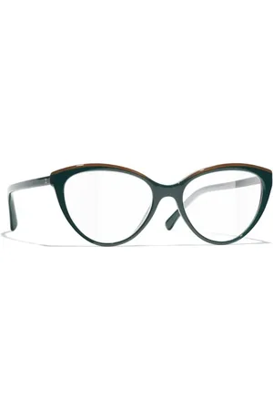 CHANEL Akcesoria, Kobieta, Zielony, 54 MM, Ch 3393 1795 Optical Frame