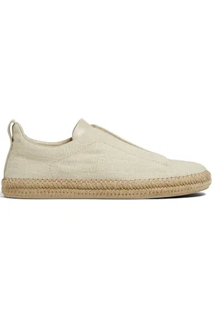 Ermenegildo Zegna Buty, Mężczyzna, Beżowy, 45 EU, Stylowe Espadryle Triple Stitch