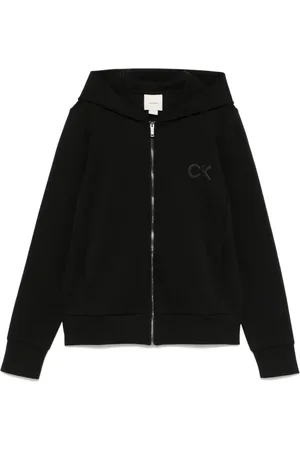 Calvin Klein Bluzy, Kobieta, Czarny, S, Bawełna, Czarna bluza dresowa