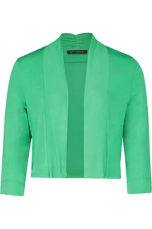 Betty Barclay Kurtki, Kobieta, Zielony, 4XL, Letnia Kurtka Koszulowa 3/4 Rękaw