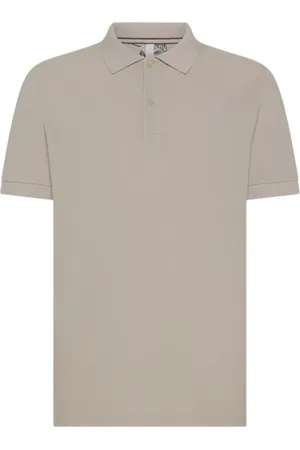 sun68 Koszulki, Mężczyzna, Beżowy, 3XL, Bawełna, Polo z bawełny z krótkim rękawem