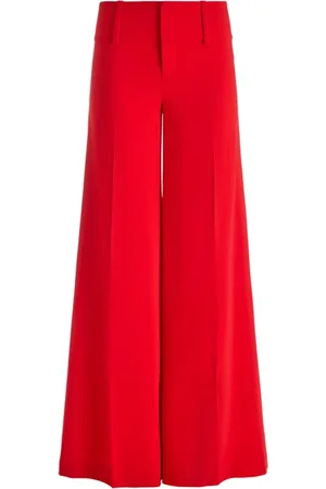 ALICE+OLIVIA Spodnie, Kobieta, Czerwony, S, Czerwona Stylowa Sukienka