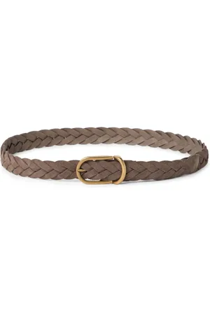 Brunello Cucinelli Akcesoria, Mężczyzna, brązowy, 100 CM, Skóra, Skórzany pasek
