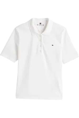 Tommy Hilfiger Koszulki, Kobieta, Biały, S, Vintage Pique Polo Shirt
