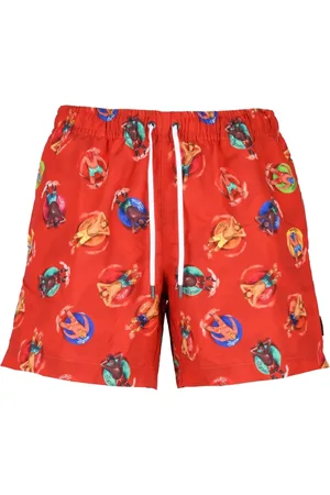 Ermenegildo Zegna Stroje kąpielowe, Mężczyzna, Czerwony, XL, Poliester, Boxer Mare Szorty Kąpielowe Poliester