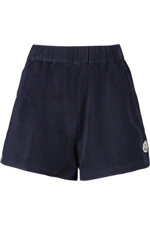 Moncler Szorty, Kobieta, Niebieski, M, Szorty z frotte dla kobiet
