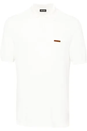 Ermenegildo Zegna Koszulki, Mężczyzna, Biały, 2XL, Bawełniana Koszulka Polo 3 Guziki Włochy