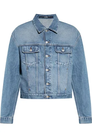 Jacquemus Kurtki, Mężczyzna, Niebieski, S, Denim, Denim Kontrastowe Szwy Klasyczna Kurtka