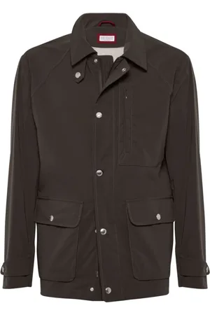 Brunello Cucinelli Kurtki, Mężczyzna, brązowy, M, Elegancka Kolekcja Płaszczy