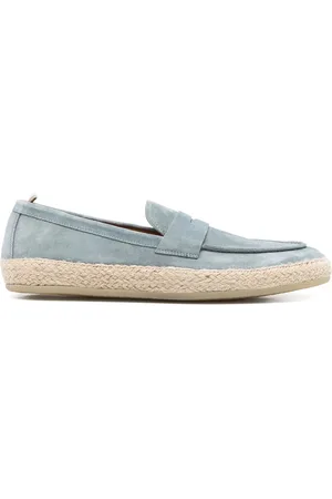 Officine creative Buty, Mężczyzna, Niebieski, 42 EU, Zamsz, Suede Espadrilles Bowl Style