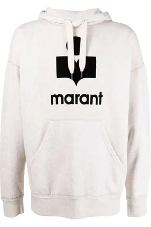 Isabel Marant Bluzy, Mężczyzna, Beżowy, S, Oversize Bluza z Kapturem Ecru