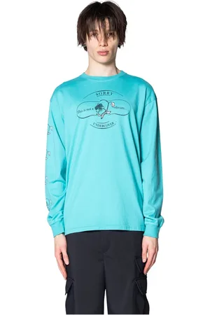 UNDERCOVER Koszulki, Mężczyzna, Niebieski, L, Turkusowy T-shirt z żywym stylem