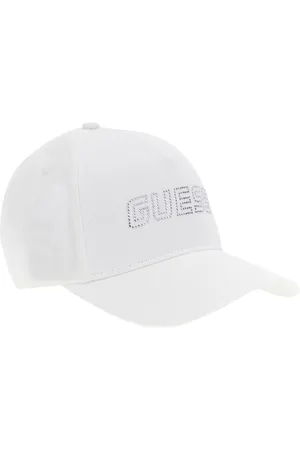Guess Akcesoria, Kobieta, Biały, ONE SIZE, Biała Damska Czapka Tekstylna