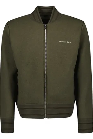Givenchy Kurtki, Mężczyzna, Zielony, M, Wełna, Kurtka Varsity Zielona Wełna Jesień-Zima