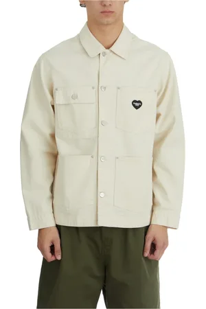 Carhartt Kurtki, Mężczyzna, Beżowy, S, Kurtka Chore Fountain Twill