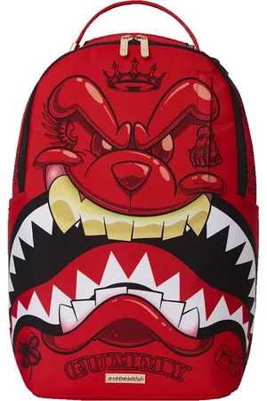 Sprayground Torebki, Mężczyzna, Czerwony, ONE SIZE, Duży Mean Shark Bite Plecak