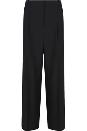 Calvin Klein Spodnie, Kobieta, Czarny, XS, Spodnie z szerokimi nogawkami z tkaniny twill