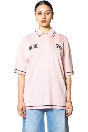 Jacquemus Koszulki, Kobieta, Różowy, S, Różowa Koszulka Polo