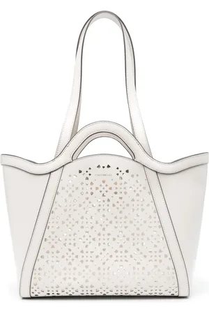 Coccinelle Torebki, Kobieta, Biały, ONE SIZE, Biała Torba na Ramię z Magnetycznym Zapięciem