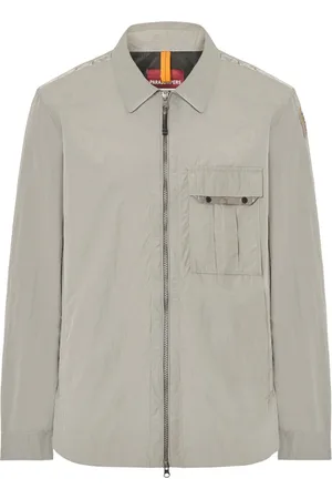 Parajumpers Kurtki, Mężczyzna, Beżowy, S, Nylon, Szara Kurtka Nylonowa